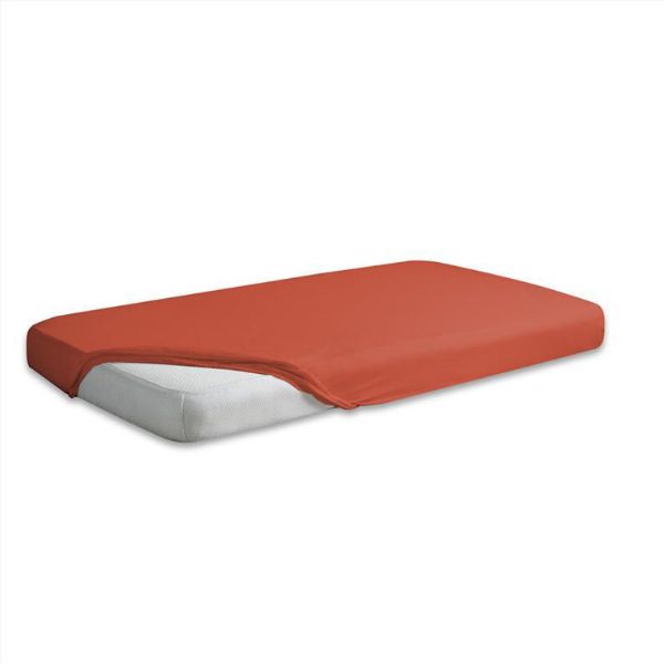 Obrazek Matex Prześcieradło jersey z gumą 180/190x190/200, czerwone