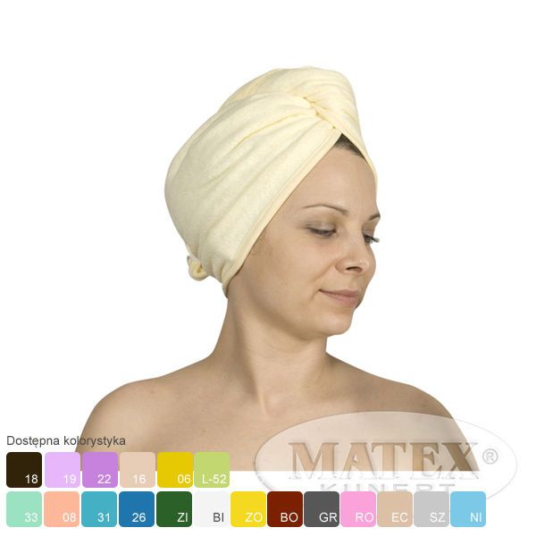 Obrazek Turban kąpielowy TKANINA