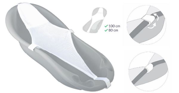 Picture of BabyMatex Hamak 2 do wanienki, biały