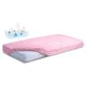 Obrazek BabyMatex Podkład higieniczny, prześcieradło nieprzemakalne z gumką FROTTE 70x140 cm, różowy