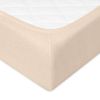 Obrazek BabyMatex Prześcieradło frotte PREMIUM z gumką, 60x120, jasno beżowe