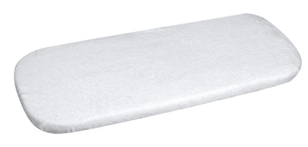 Obrazek BabyMatex Prześcieradło frotte PREMIUM z gumką, do wózka 35x75, białe