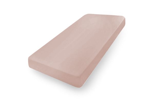 Obrazek BabyMatex Prześcieradło jersey z gumą 70x140, różowe, brudny róż