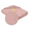 Obrazek BabyMatex Prześcieradło MUSLIN z gumą 60x120, brudny róż