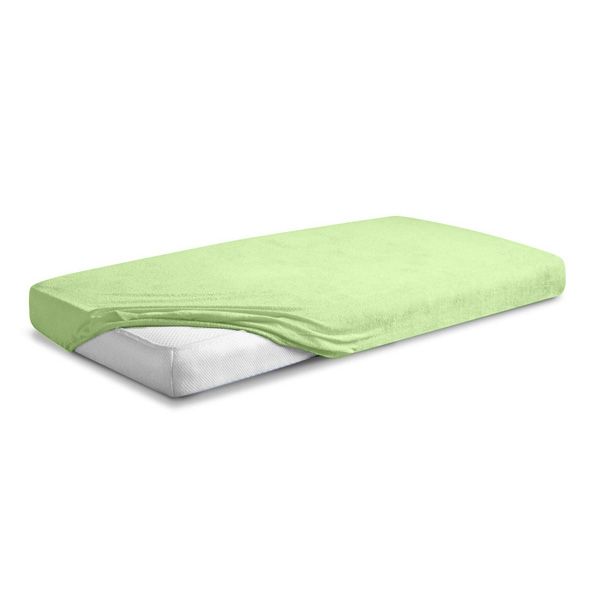 Obrazek BabyMatex Prześcieradło frotte CLASSIC z gumką, 70x140, jasno zielone