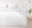 Obrazek Matex Pościel SATYNA GOFROWANA 220x200 + 2x70x80 | biała