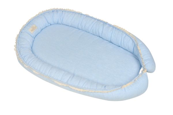 Picture of BabyMatex Gniazdko PRESTIGE LINEN 55x80cm, niebieskie