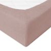 Obrazek Matex Prześcieradło frotte z gumą 110/120x190/200 PREMIUM, brudny róż