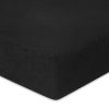 Obrazek Matex Prześcieradło frotte z gumą 110/120x190/200 PREMIUM, czarne