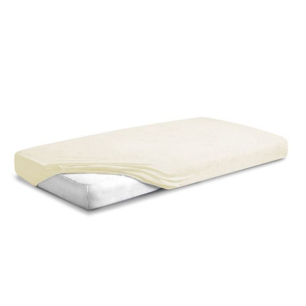 Obrazek Matex Prześcieradło frotte z gumą 130/140x190/200 Premium, ecru