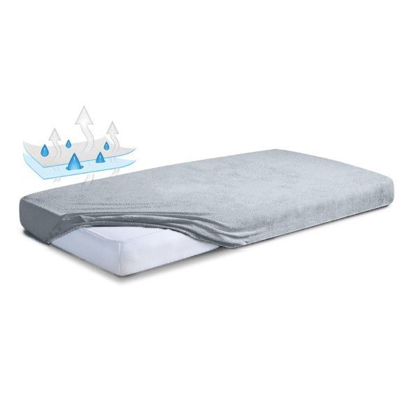 Picture of Matex Podkład higieniczny Prześcieradło Nieprzemakalne FROTTE 90x200x20, jasno szare