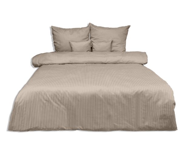 Obrazek MATEX Pościel adamaszkowa 160x200, 70x80 z paskiem 1 cm - kaszmirowa