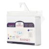 Obrazek BabyMatex Podkład higieniczny, prześcieradło nieprzemakalne z gumką FROTTE 60x120 cm, biały