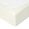 Obrazek BabyMatex Podkład higieniczny, prześcieradło nieprzemakalne z gumką FROTTE 60x120 cm, ecru