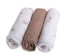 Picture of Pielucha BAMBUSOWA druk 3 pak, roz. 70x70, malinki