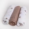 Picture of Pielucha BAMBUSOWA druk 3 pak, roz. 70x70, miśki