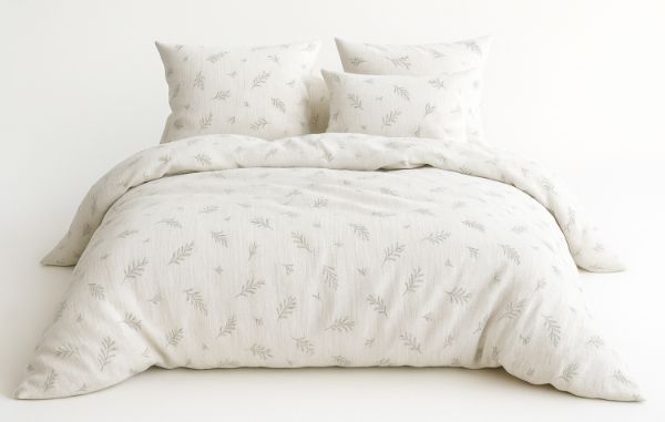 Picture of Pościel bawełniana MUŚLINOWA dr(160x200-1,70x80-2) - Oliwki