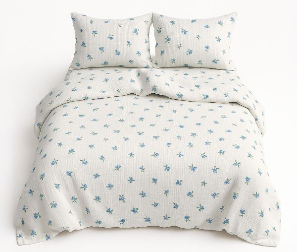 Picture of Pościel bawełniana MUŚLINOWA dr(160x200-1,70x80-2) - jagody