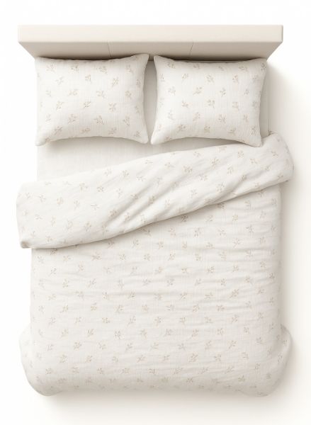 Picture of Pościel bawełniana MUŚLINOWA dr(220x200-1,70x80-2) - Gałązka