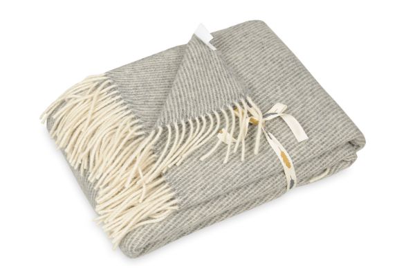 Obrazek Koc Wełniany,  MAORI roz. 140x200, ciemno szary