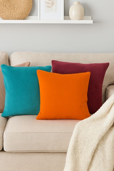 Obrazek Poszewka dekoracyjna PLUSZ, 40x40+15 z zakładką