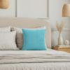 Obrazek Matex Poszewka dekoracyjna PLUSZ, 40x40+15 z zakładką, turkusowa