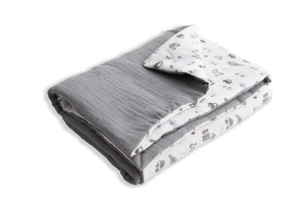 Picture of BabyMatex Kocyk dla dziecka MUSLIN DESIGN, 75x100cm, ecru