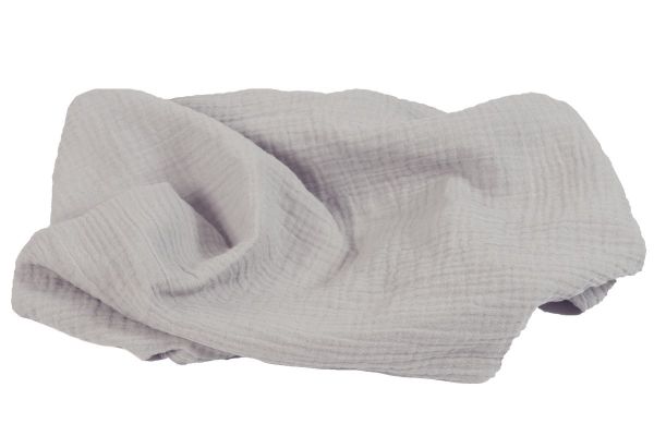 Obrazek BabyMatex Kocyk dla dziecka - Otulacz MUSLIN 80x120, jasno szary