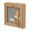 Obrazek BabyMatex Kocyk dla dziecka - Otulacz MUSLIN 80x120, ciemno szary