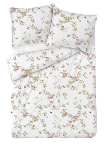 Obrazek Matex Pościel satynowa EXCLUSIVE 160x200, 70x80 kwiat jabłoni