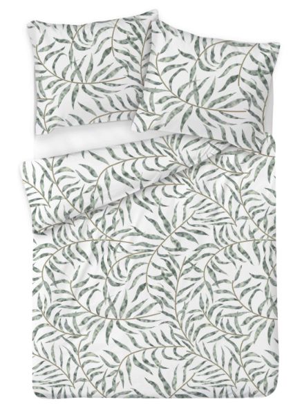 Obrazek Matex Pościel satynowa EXCLUSIVE 220x200, 70x80 tropikalne liście