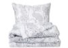 Picture of Matex Pościel satynowa EXCLUSIVE 160x200, 70x80 szare kwiaty
