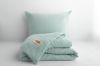 Obrazek MATEX Pościel muślinowa 160x200, 70x80, jednobarwna, jasna zieleń