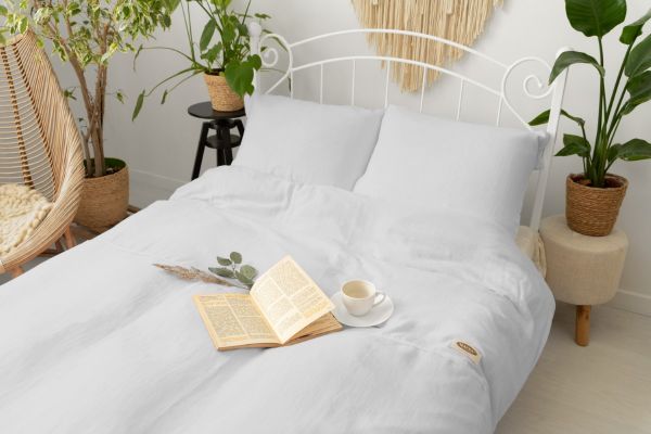 Obrazek MATEX Pościel muślinowa 160x200, 70x80, jednobarwna, jasno szara