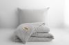Obrazek MATEX Pościel muślinowa 160x200, 70x80, jednobarwna, jasno szara