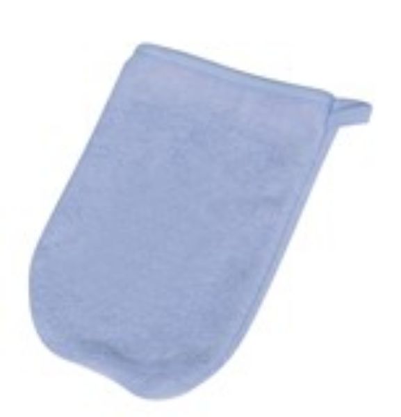 Obrazek BabyMatex Myjka kąpielowa frotte BAMBOO, niebieska