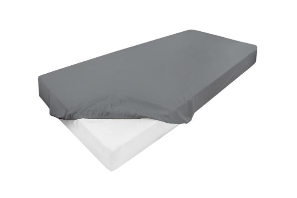 Obrazek Matex Prześcieradło jersey z lycrą 90/100x190/200, ciemno szare