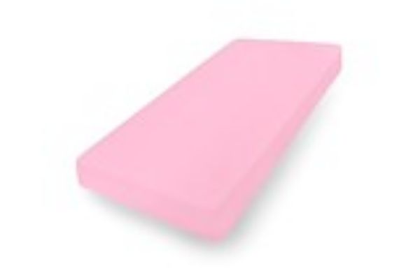 Obrazek Matex Prześcieradło jersey z gumą 90/100x190/200x30, różowe