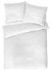 Obrazek Matex pościel z adamaszku geometrycznego 160x200, 70x80, z paskiem 1 cm - biała
