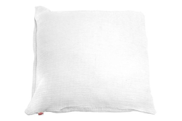 Obrazek Matex Poszewka na jasiek MUŚLINA 40x40 na zamek, biała