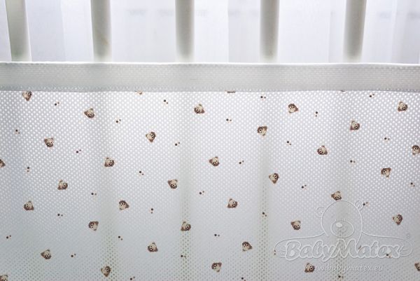 Obrazek BabyMatex Ochraniacz do łóżeczka BUMP AIR 360x30, Miśki