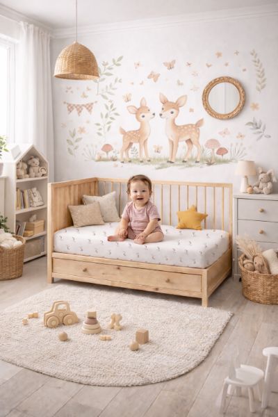 Obrazek Prześcieradło jersey druk z gumą 60x120x10