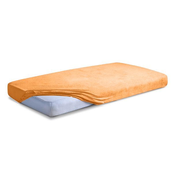 Obrazek Matex Prześcieradło frotte CLASSIC z gumą, 140x200 cm, łososiowe