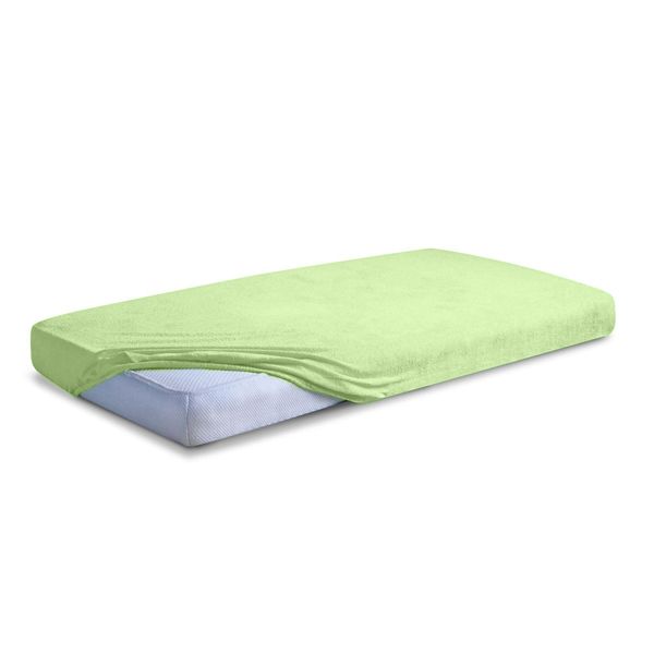 Obrazek Matex Prześcieradło frotte CLASSIC z gumą, 140x200 cm, jasno zielone