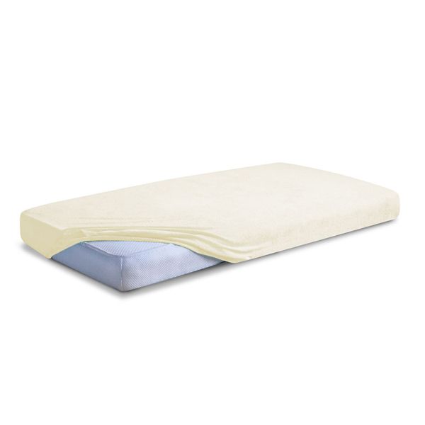 Obrazek Matex Prześcieradło frotte CLASSIC z gumą, 220x200 cm, ecru