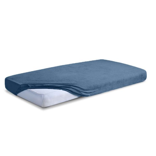 Obrazek Matex Prześcieradło frotte CLASSIC z gumą, 220x200 cm, ciemno niebieskie