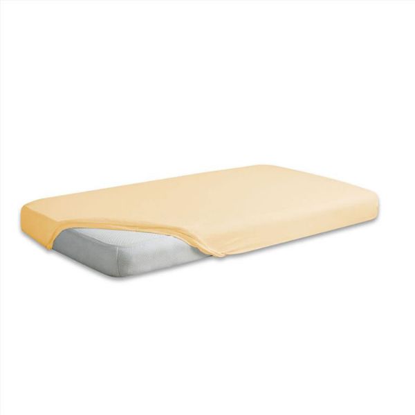 Obrazek Matex Prześcieradło jersey z gumą 90/100x190/200, kremowe