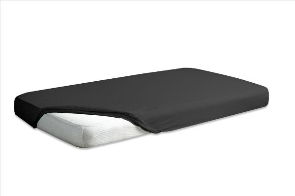 Obrazek Matex Prześcieradło jersey z gumą 110/120x190/200, czarne