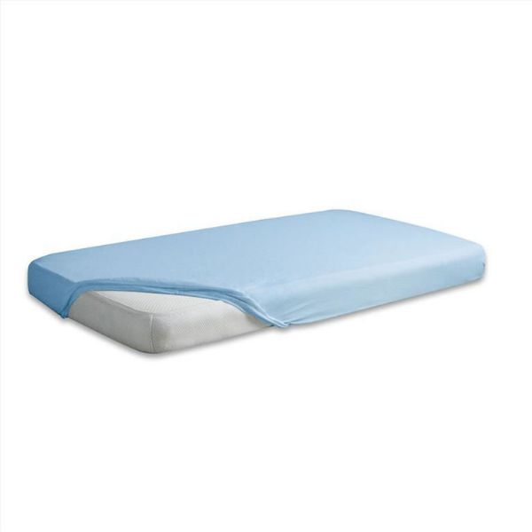 Obrazek Matex Prześcieradło jersey z gumą 130/140x190/200, niebieskie