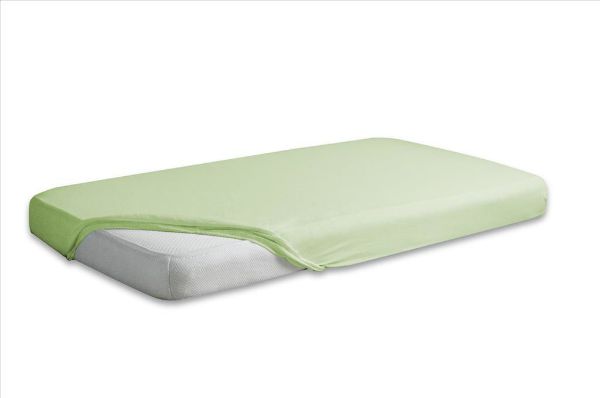 Obrazek Matex Prześcieradło jersey z gumą 150/160x190/200, jasno zielone